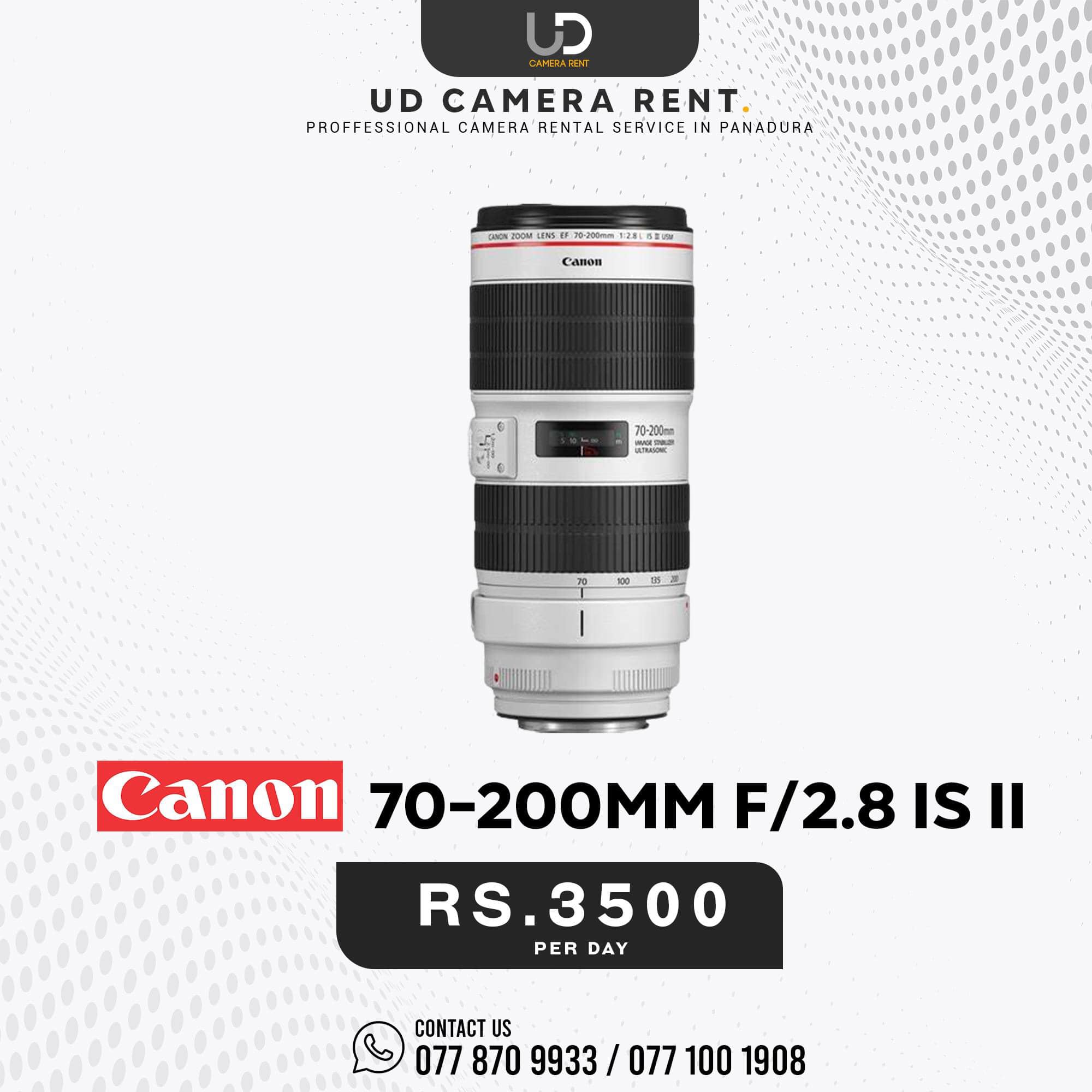 Canon 70-200mm F/2.8 IS II