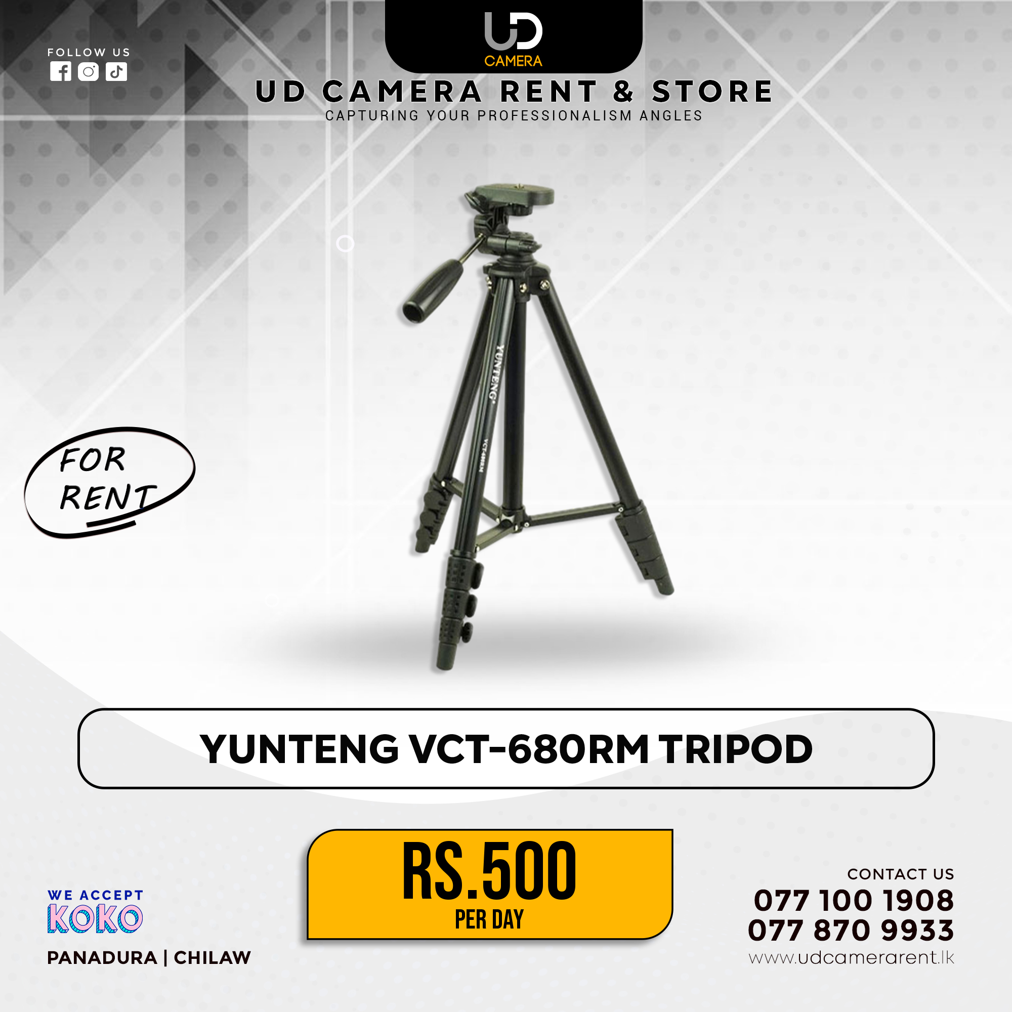 Yunteng VCT-680RM Tripod